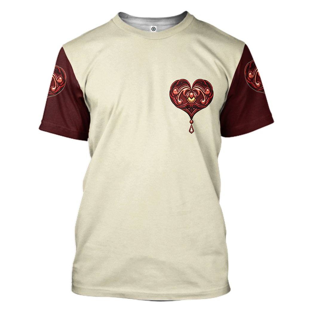 Gearhuman 3D King Hearts Lion Poker Custom Name Tshirt Hoodie Apparel GB31125 3D Apparel T-Shirt S 