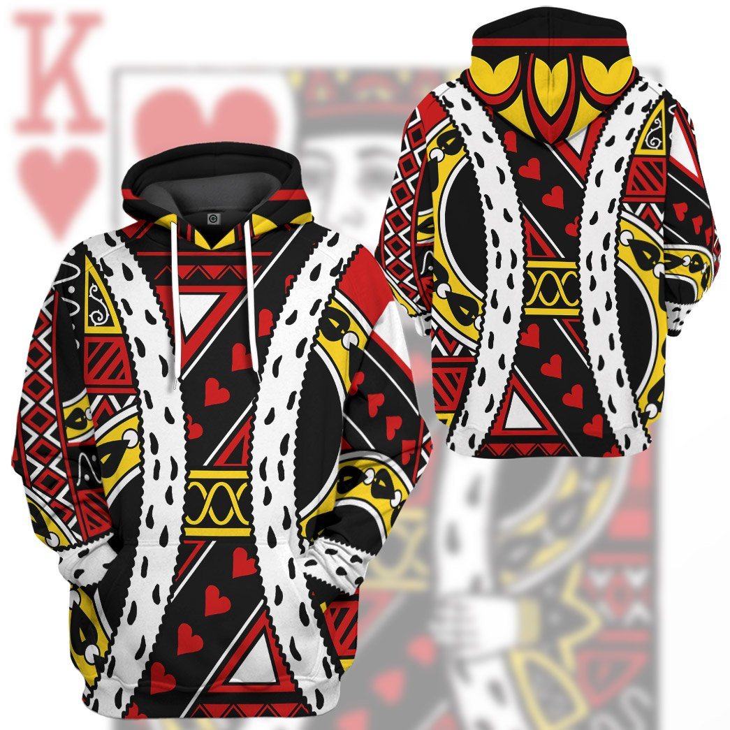 Gearhuman 3D King of Hearts Charles Custom Tshirt Hoodie Apparel CC12011 3D Apparel 