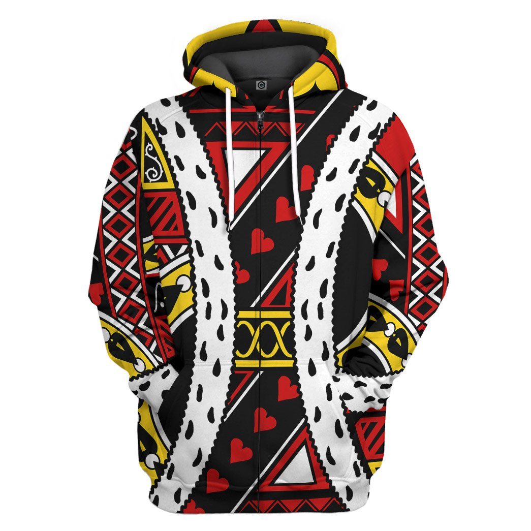 Gearhumans 3D King of Hearts Charles Custom Tshirt Hoodie Apparel