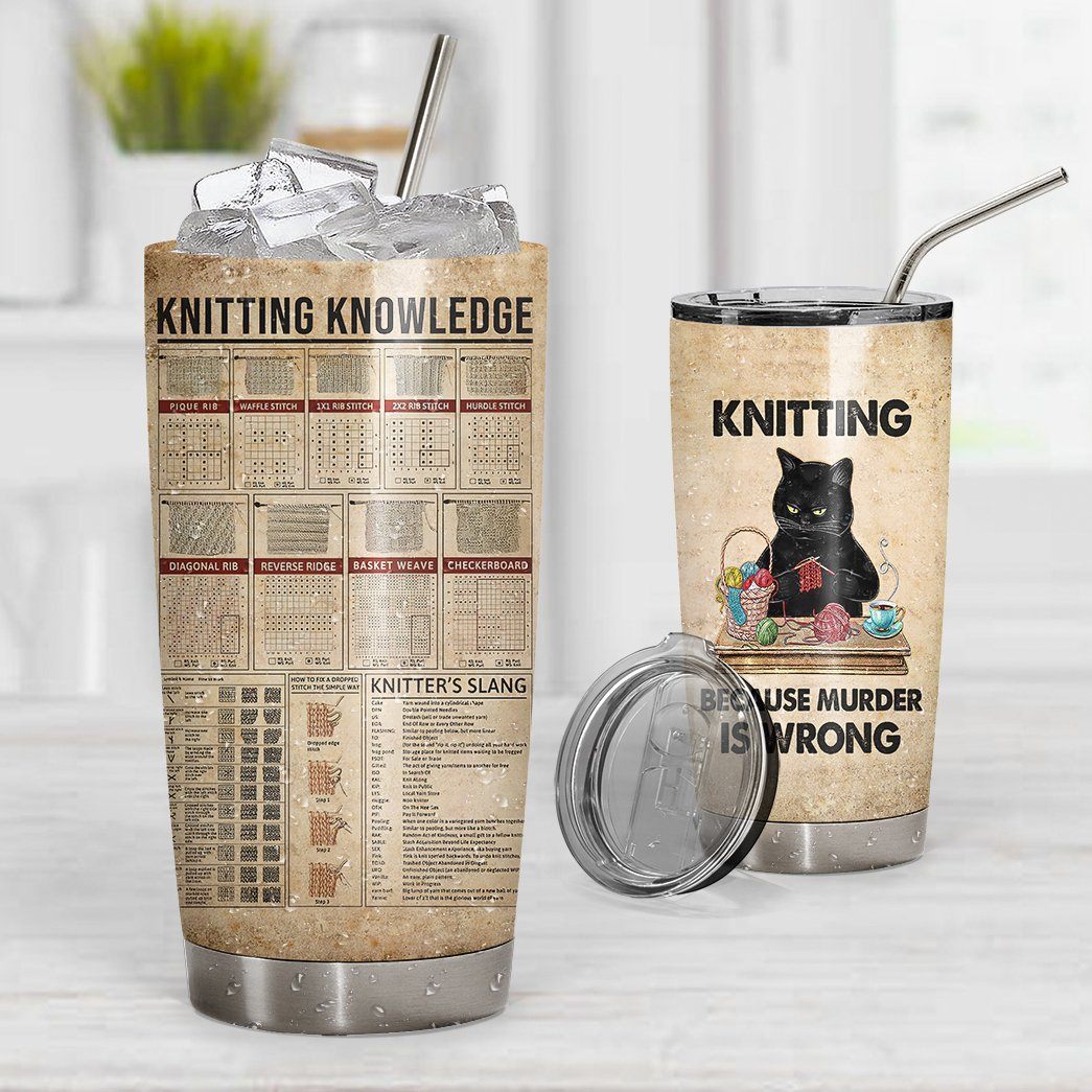 Gearhuman 3D Knitting Knowledge Custom Tumbler GB07129 Tumbler 