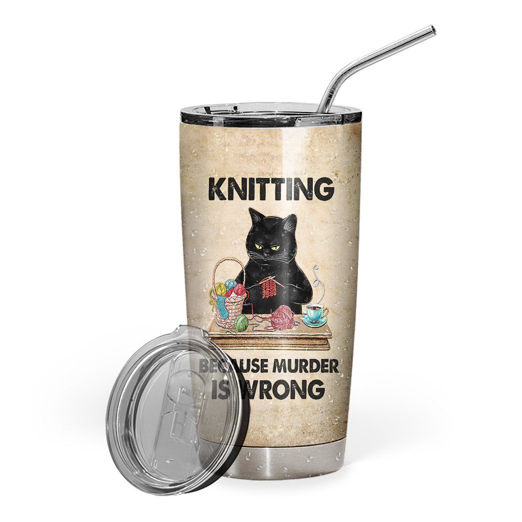 Gearhuman 3D Knitting Knowledge Custom Tumbler GB07129 Tumbler Short 20oz 