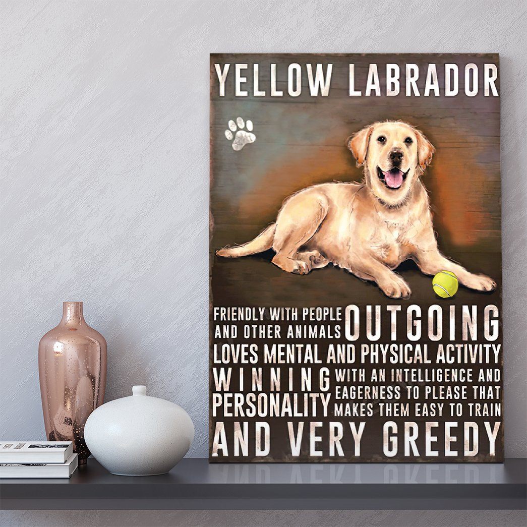 Gearhuman 3D Labrador Retriever Vintage Quotes Custom Canvas GW01036 Canvas