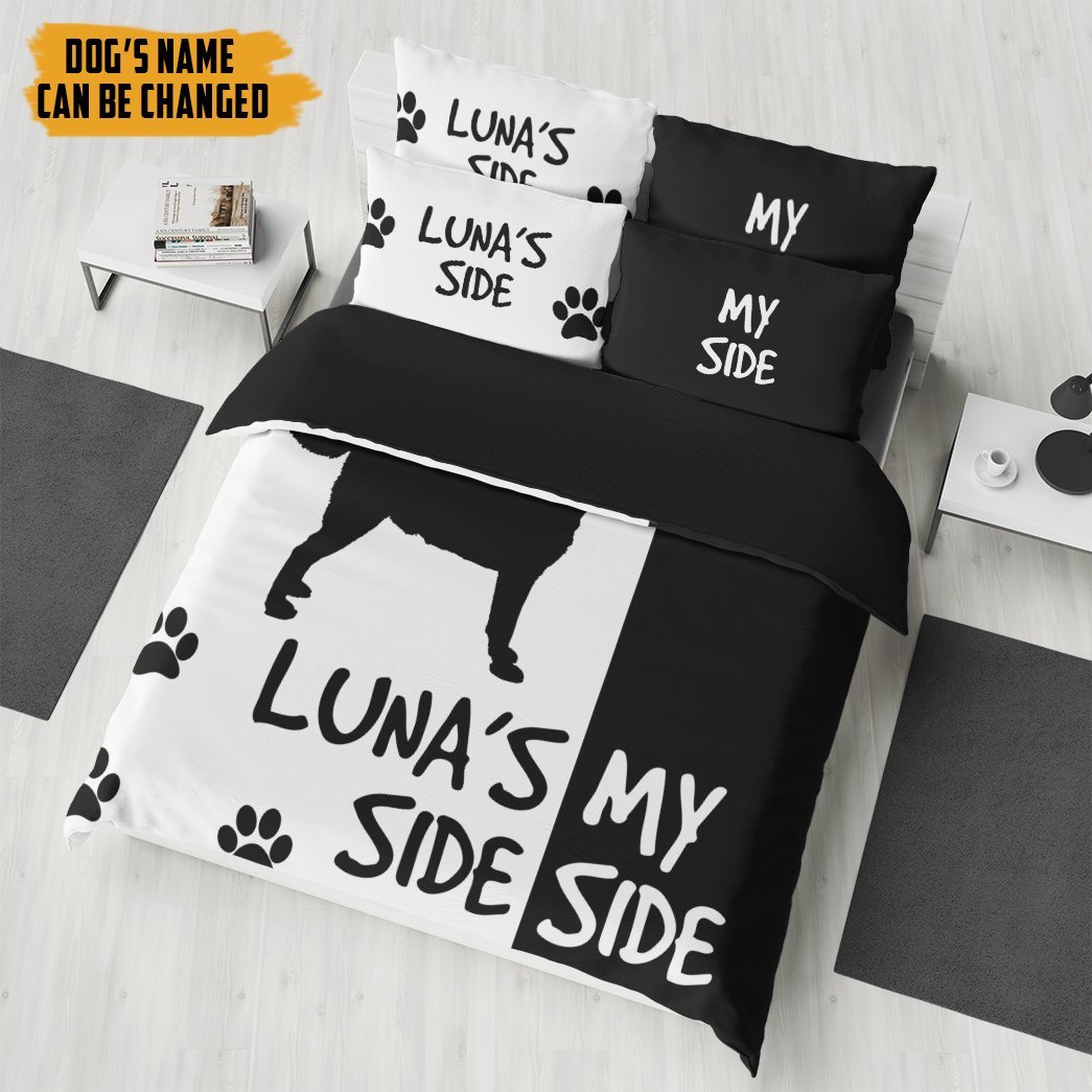 Gearhuman 3D Labrador Retrievers Side My Side Custom Name Bedding Set GW11034 Bedding Set