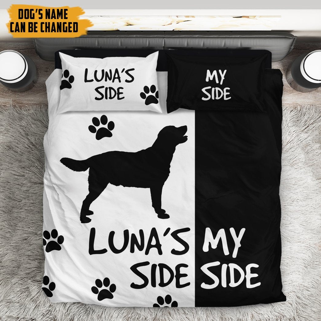 Gearhuman 3D Labrador Retrievers Side My Side Custom Name Bedding Set GW11034 Bedding Set