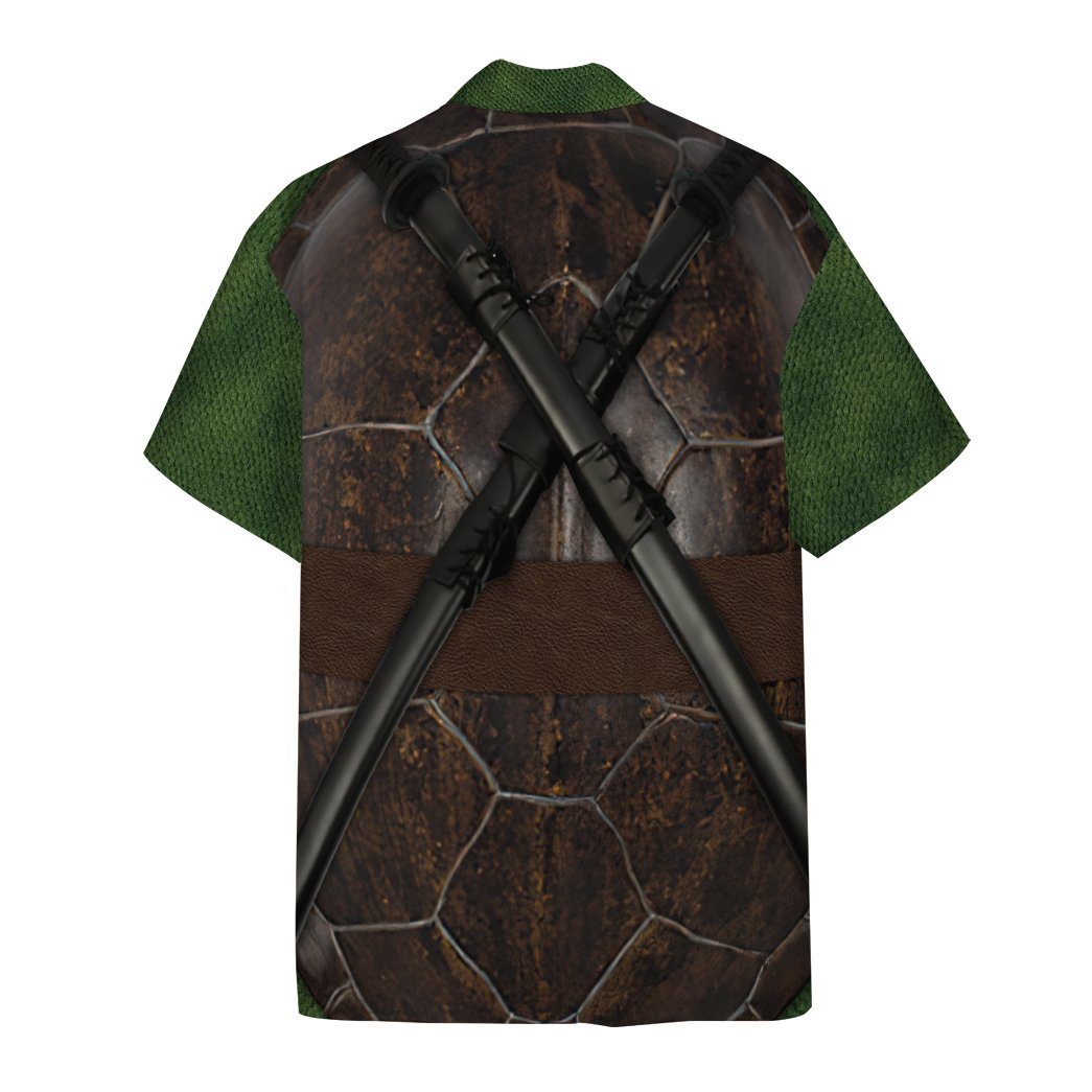 Gearhuman 3D Leonardo TMNT Leo Custom Short Sleeve Shirt GV291210 Short Sleeve Shirt 