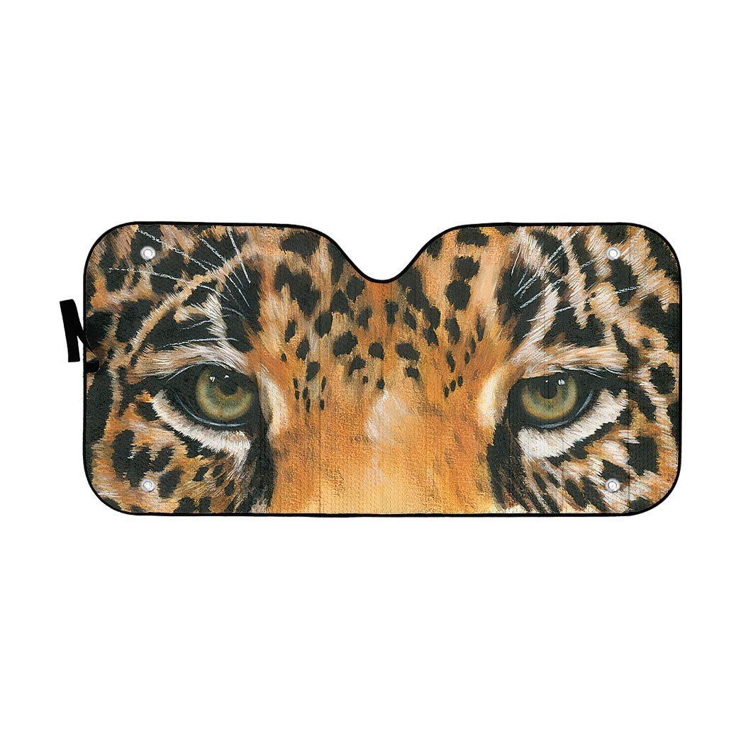 Gearhuman 3D Leopard Eyes Sunshade ZK2805213 Auto Sunshade 57''x27.5'' 