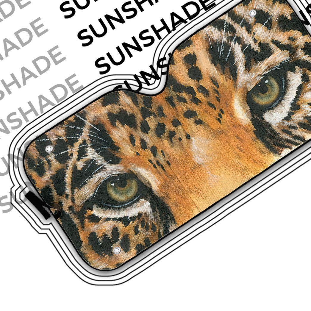 Gearhuman 3D Leopard Eyes Sunshade ZK2805213 Auto Sunshade 