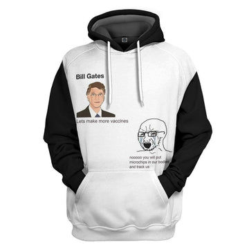 Gearhumans 3D Lets Make More Vaccines Custom Hoodie Apparel