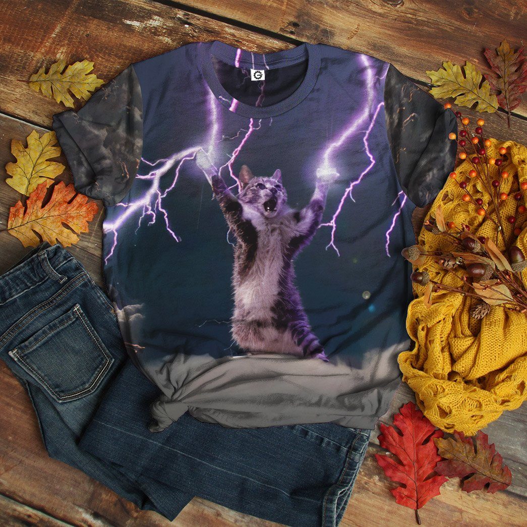 Lightning best sale cat hoodie