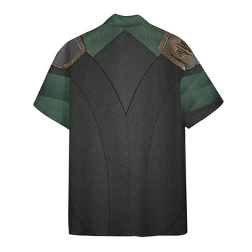 Gearhumans 3D Loki Laufeyson Costume Custom Short Sleeve Shirt