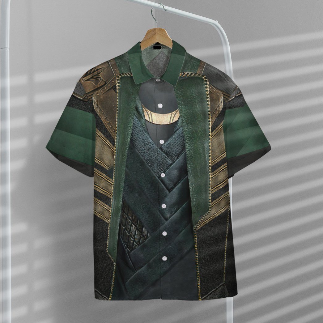 Gearhuman 3D Loki Laufeyson Costume Custom Short Sleeve Shirt GV171149 Short Sleeve Shirt 