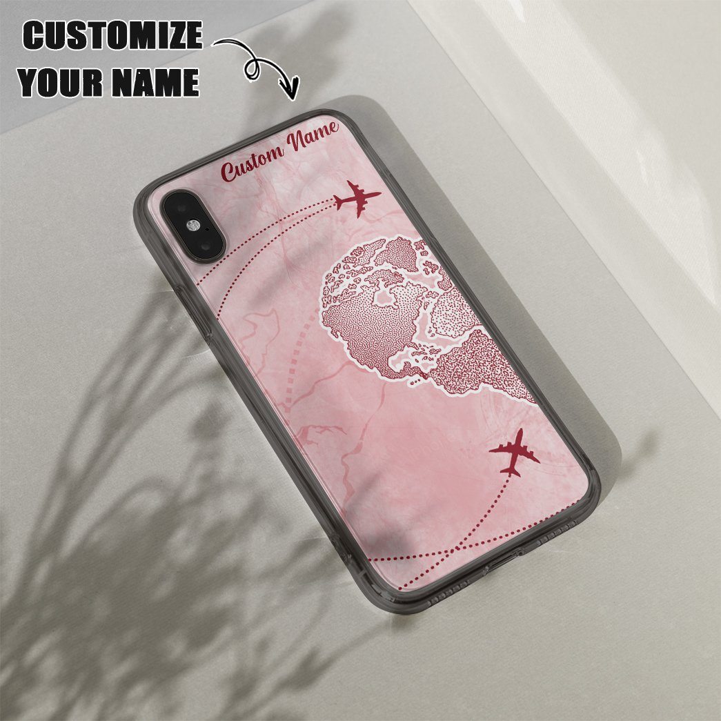 Gearhuman 3D Long Distance Relationship Custom Name Phonecase GB12014 Glass Phone Case 