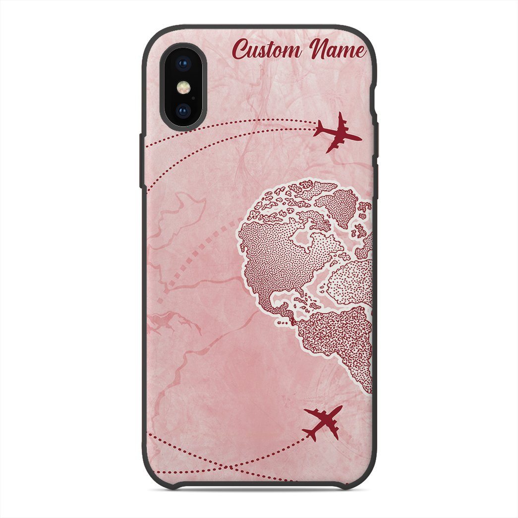 Gearhuman 3D Long Distance Relationship Custom Name Phonecase GB12014 Glass Phone Case Iphone X 