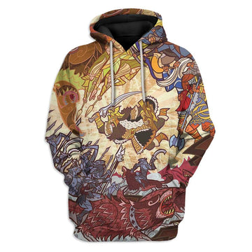 Gearhumans 3D Lord Of The Rings The Battle Of The Five Armies Hobbit Dwarf Thorin Custom Hoodies Apparel