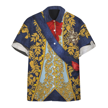 Gearhuman 3D Louis XV Custom Short Sleeve Shirt GV171123 Short Sleeve Shirt Short Sleeve Shirt S 