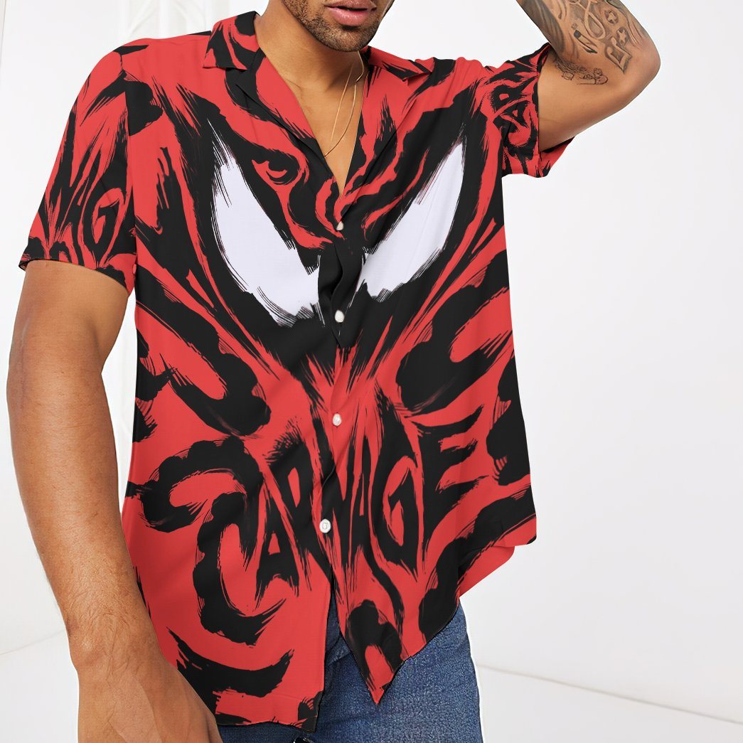 Gearhuman 3D Marvel Spider Man Venom Short Sleeve Shirt GC05116 Short Sleeve Shirt 
