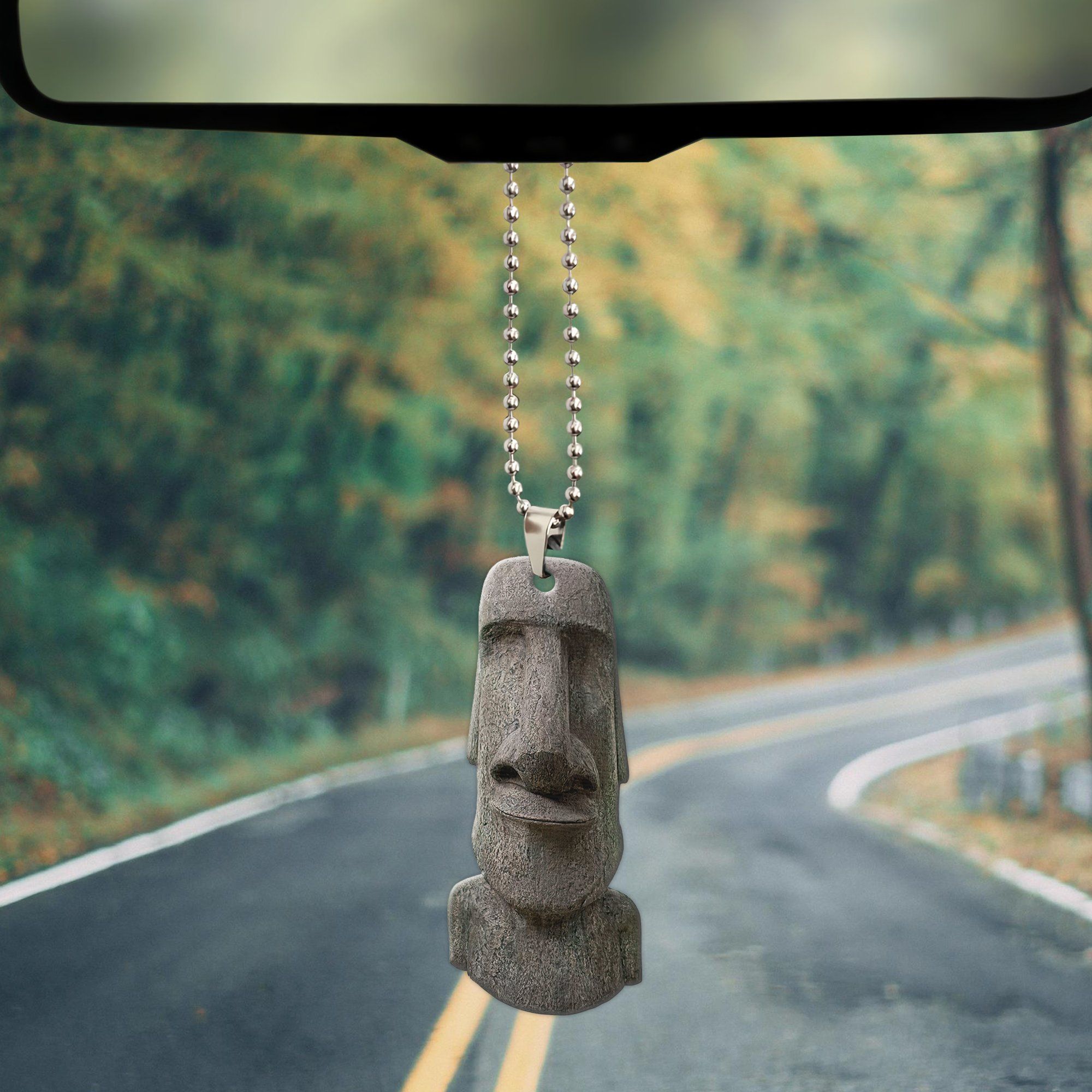 Gearhuman 3D Massive Easter Island Moai Head Statue Car Hanging