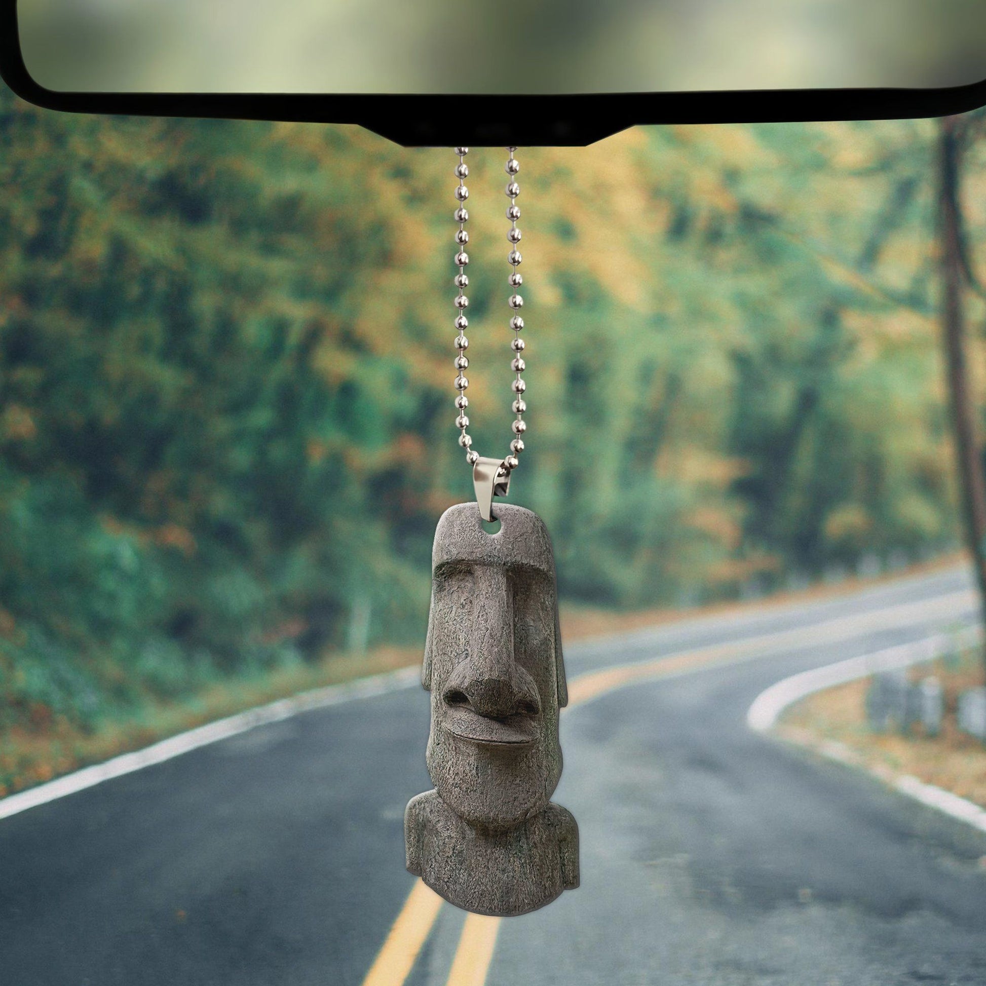 Gearhuman 3D Massive Easter Island Moai Head Statue Car Hanging ZK1806212 Car Hanging 