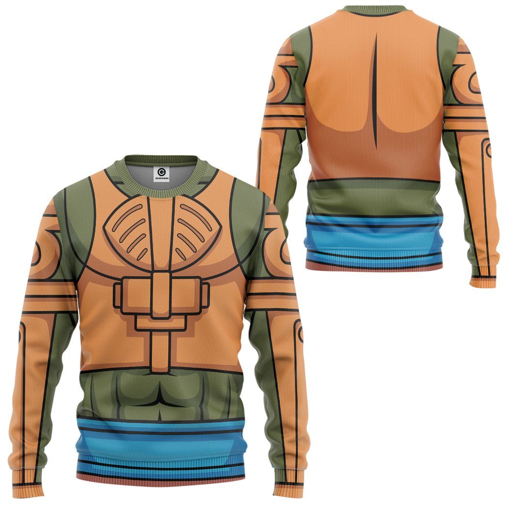 Gearhuman 3D Master Of The Universe Man At Arms Custom Tshirt Hoodie Apparel GW21014 3D Apparel 