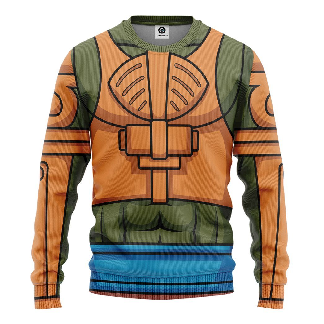 Gearhuman 3D Master Of The Universe Man At Arms Custom Tshirt Hoodie Apparel GW21014 3D Apparel Long Sleeve S 