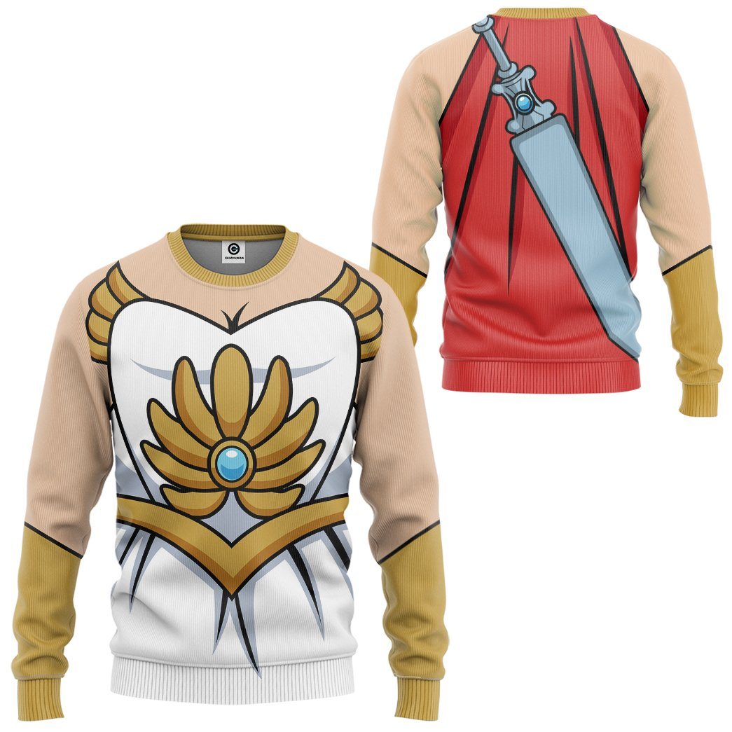 Gearhuman 3D Master Of The Universe She Ra Custom Tshirt Hoodie Apparel GW21011 3D Apparel Long Sleeve S