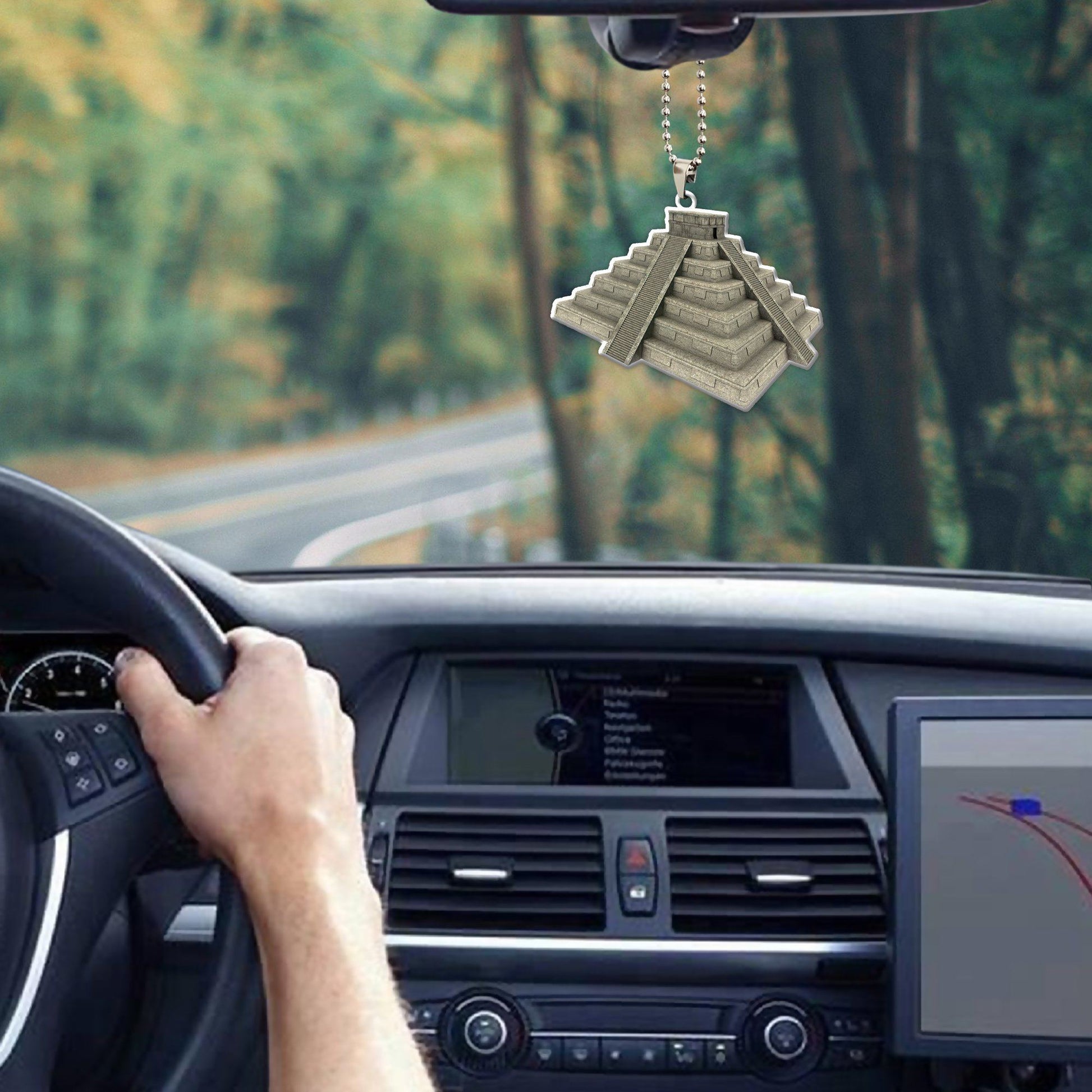 Gearhuman 3D Mayan Pyramid Car Hanging ZK1806216 Car Hanging 