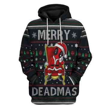 Gearhumans 3D Merry Deadmas Custom Hoodie Apparel