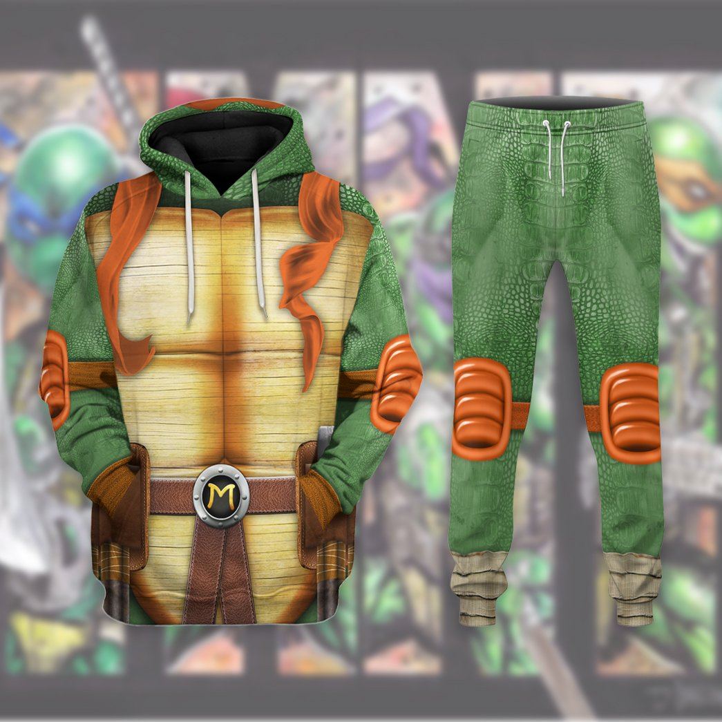 Gearhuman 3D Michelangelo TMNT Mike Mikey Cosplay Custom Sweatpants GV04014 Sweatpants 