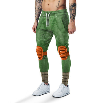 Gearhumans 3D Michelangelo TMNT Mike Mikey Cosplay Custom Sweatpants