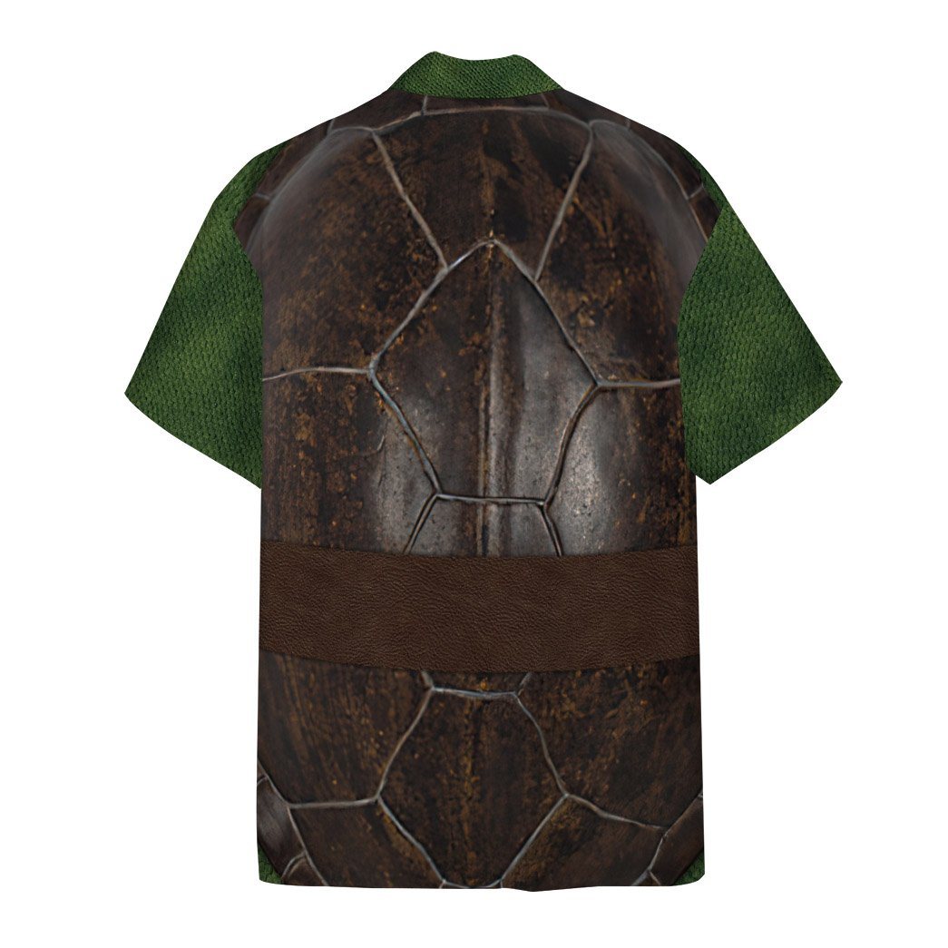 Gearhuman 3D Michelangelo TMNT Mike Mikey Custom Short Sleeve Shirt GV29125 Short Sleeve Shirt 