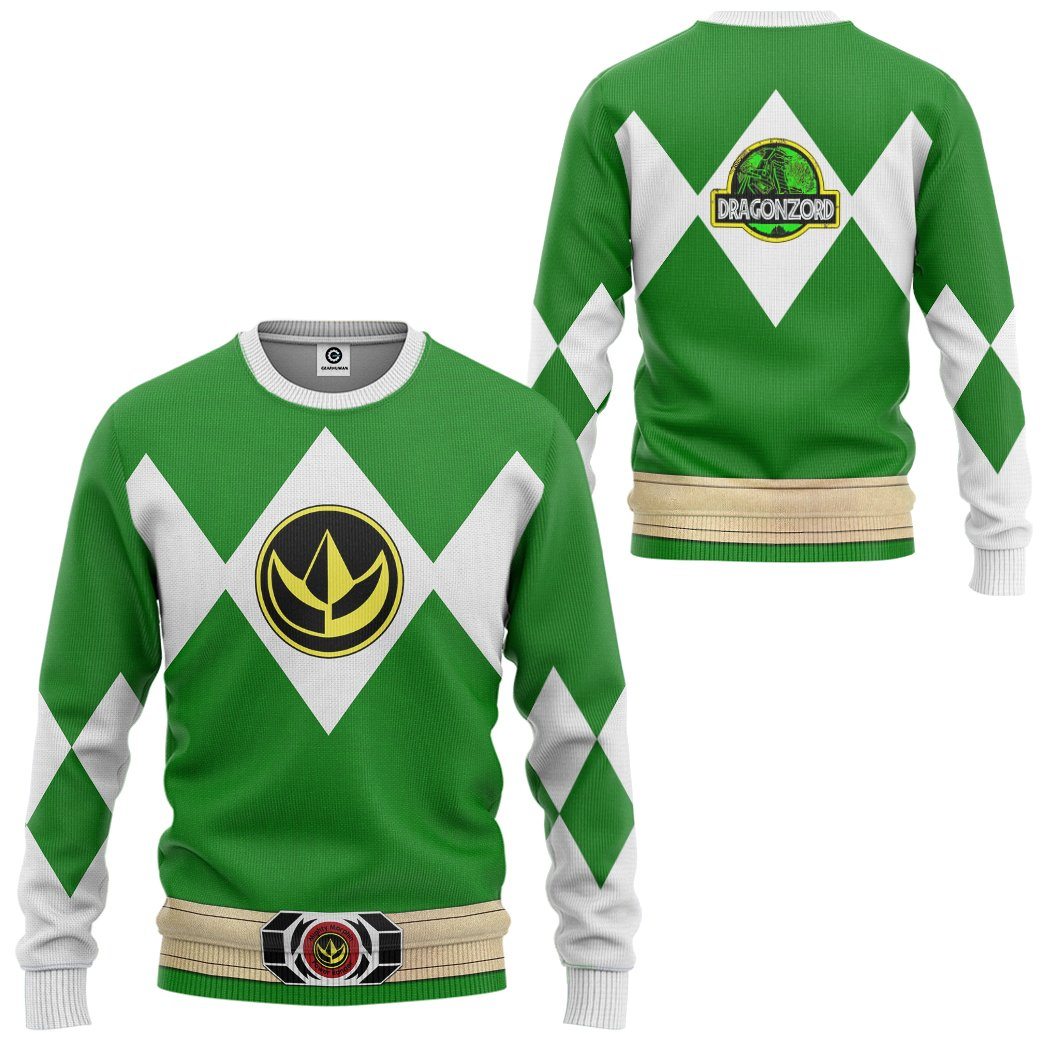 Eletees Green Mighty Morphin Power Ranger 3D Shirt