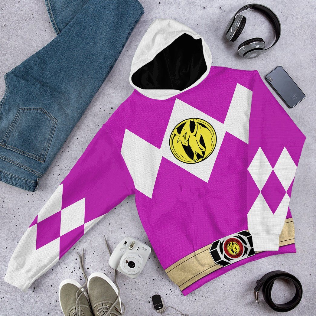 Pink ranger outlet hoodie