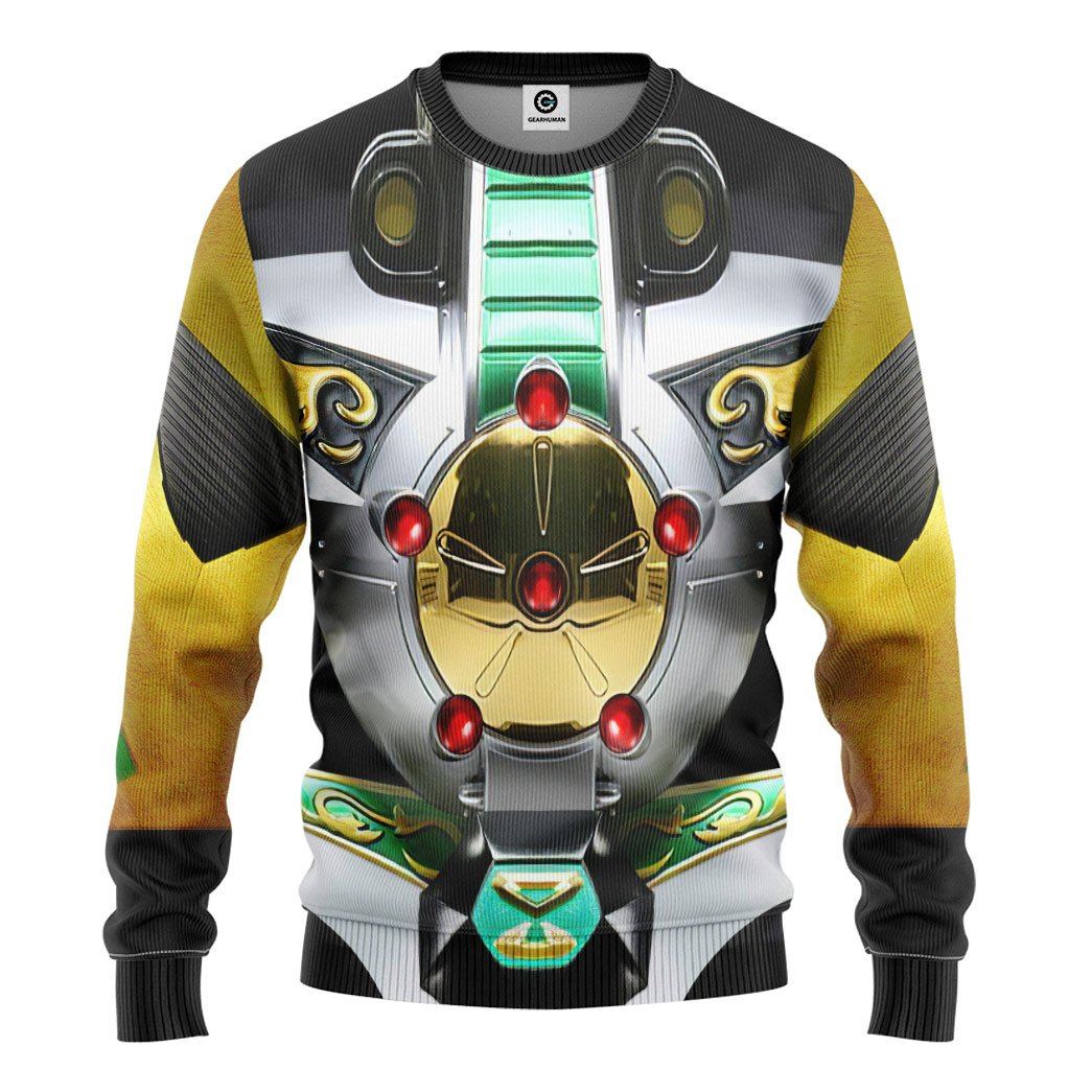 Gearhuman 3D Mighty Morphin Power Rangers Dragonzord Custom Tshirt Hoodie Apparel GW14062111 3D Apparel 