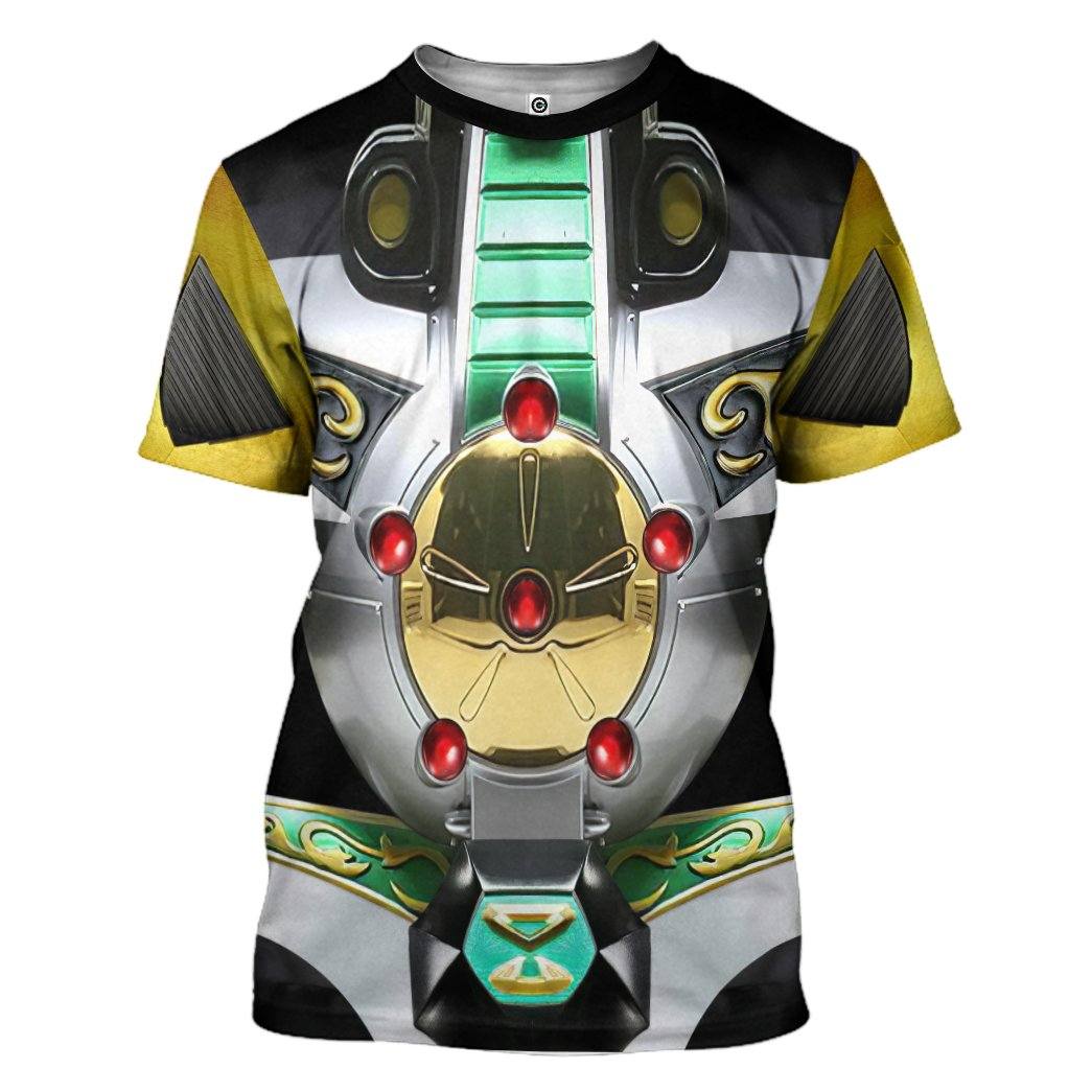 Gearhuman 3D Mighty Morphin Power Rangers Dragonzord Custom Tshirt Hoodie Apparel GW14062111 3D Apparel T-Shirt S 