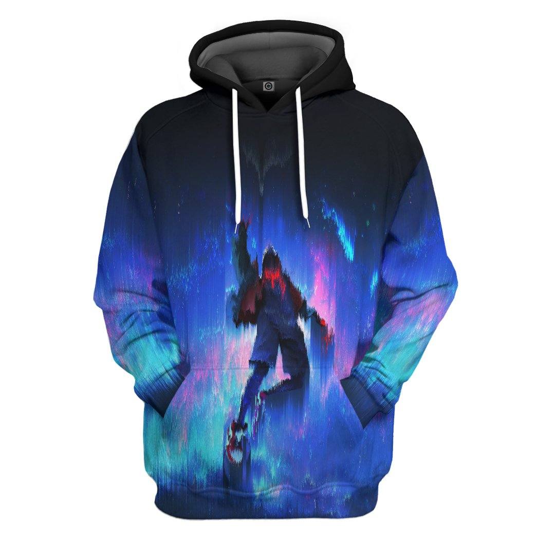 Gearhuman 3D Miles Morales Hoodie Apparel GQ17092 3D Custom Fleece Hoodies Hoodie S 