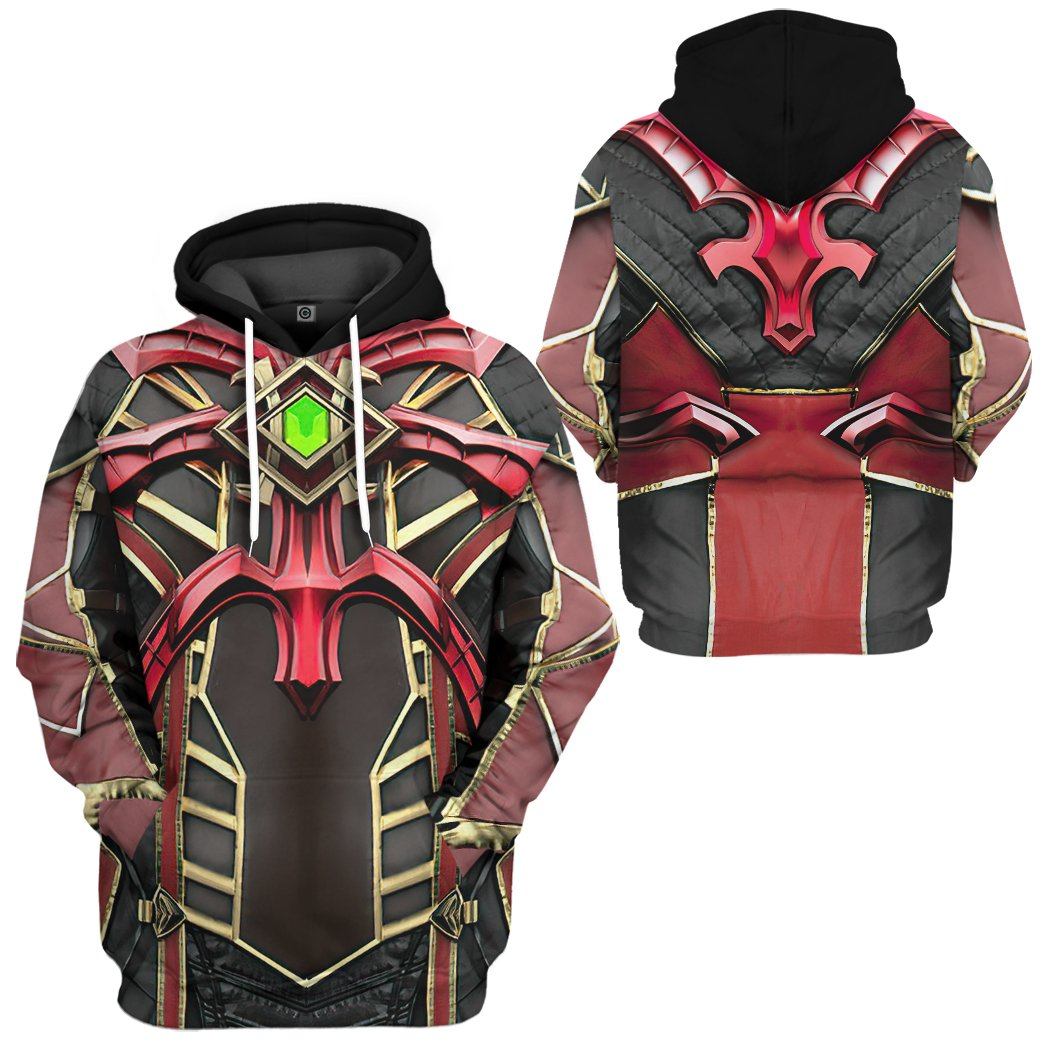 Gearhuman 3D Mortal Kombat Ermac Costume Tshirt Hoodie Apparel GK28013 3D Apparel Hoodie S
