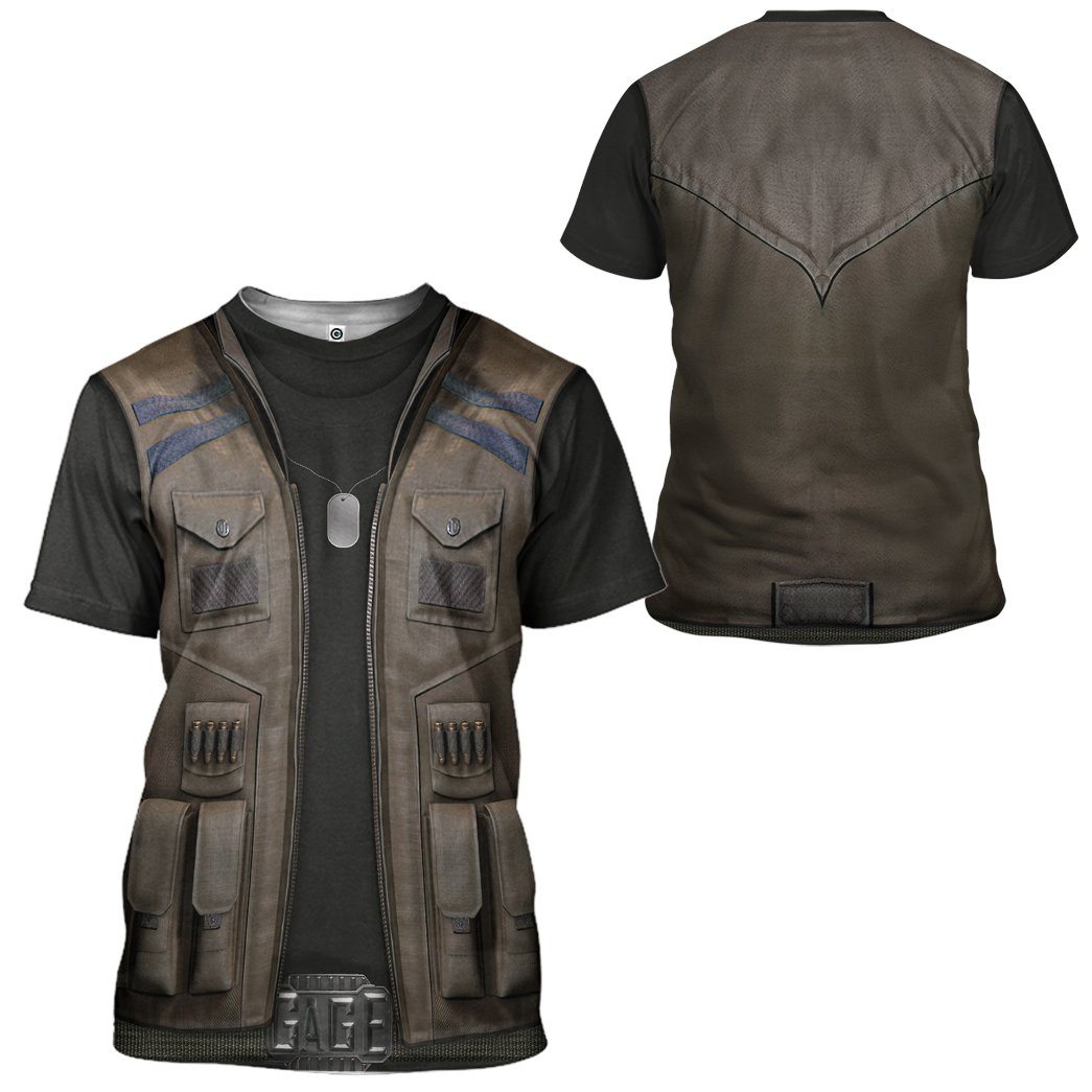 Gearhuman 3D Mortal Kombat Johnny Cage Costume Tshirt Hoodie Apparel GK28014 3D Apparel