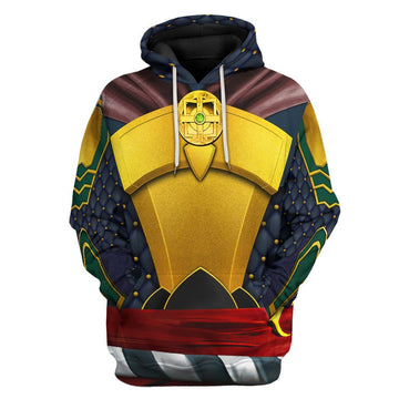 Gearhuman 3D Mortal Kombat Raiden Costume Tshirt Hoodie Apparel GK28011 3D Apparel Hoodie S