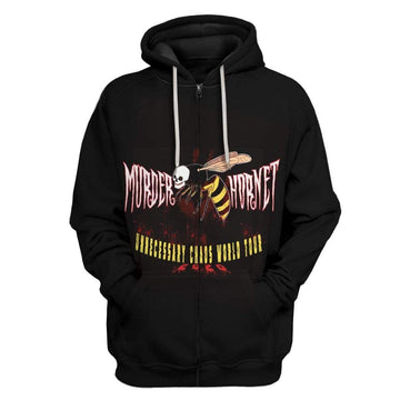 Gearhumans 3D Murder Hornets Invasion Custom Hoodie Apparel