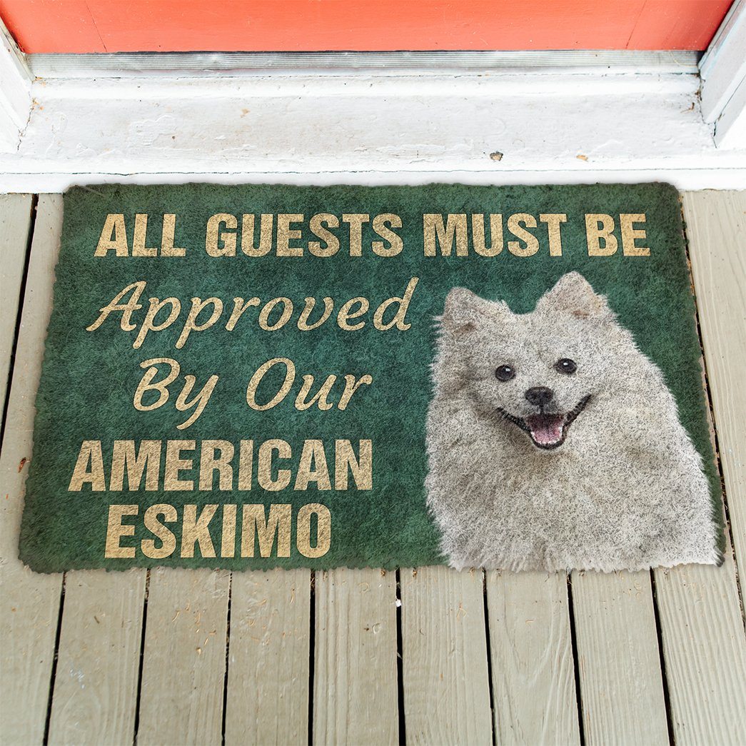 Gearhuman 3D Must Be Approved By Our American Eskimo Custom Doormat GW27015 Doormat