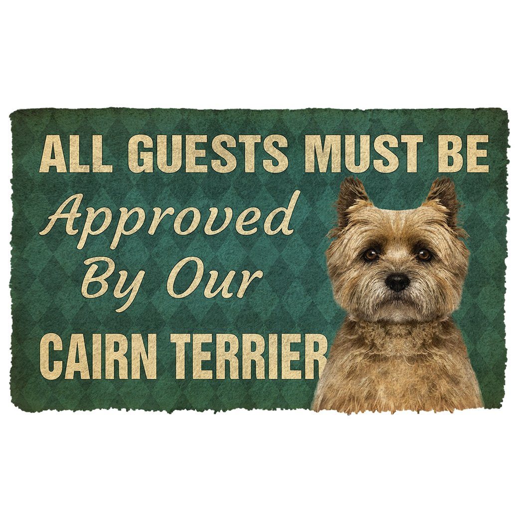 Gearhuman 3D Must Be Approved By Our Cairn Terrier Custom Doormat GW270114 Doormat Doormat S(15,8''x23,6'')