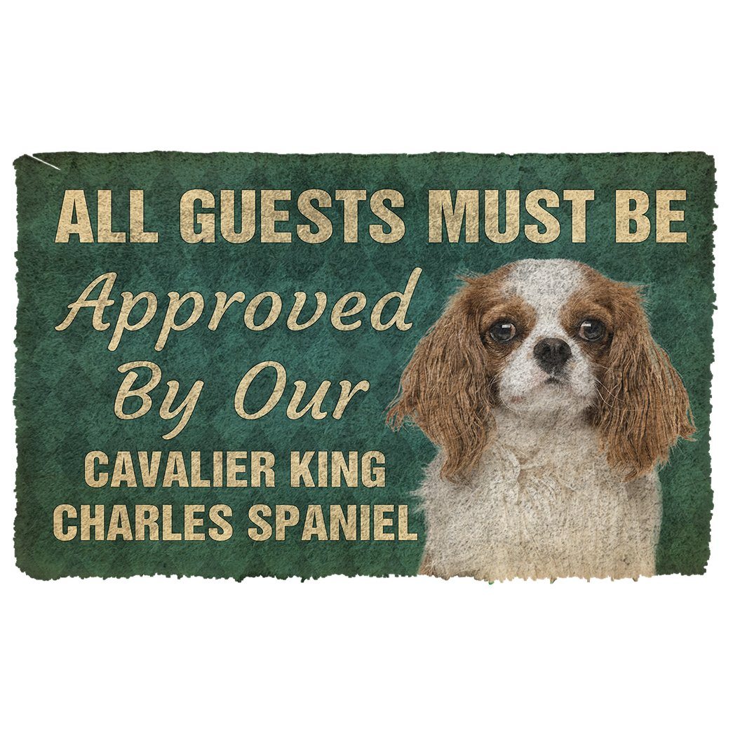 Gearhuman 3D Must Be Approved By Our Cavalier King Charles Spaniel Pinscher Custom Doormat GW270112 Doormat