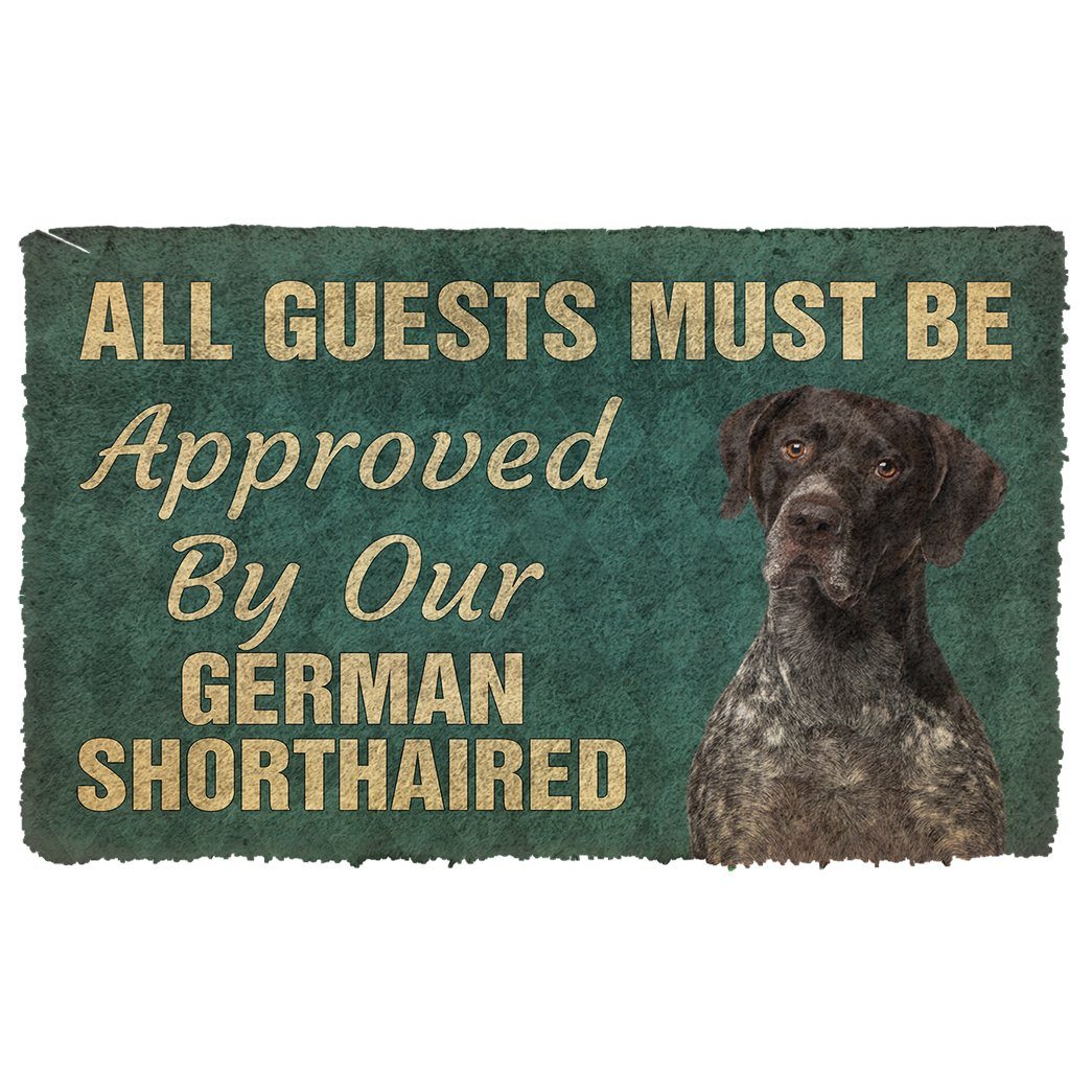 Gearhuman 3D Must Be Approved By Our German Shorthaired Pinscher Custom Doormat GW270111 Doormat Doormat S(15,8''x23,6'')