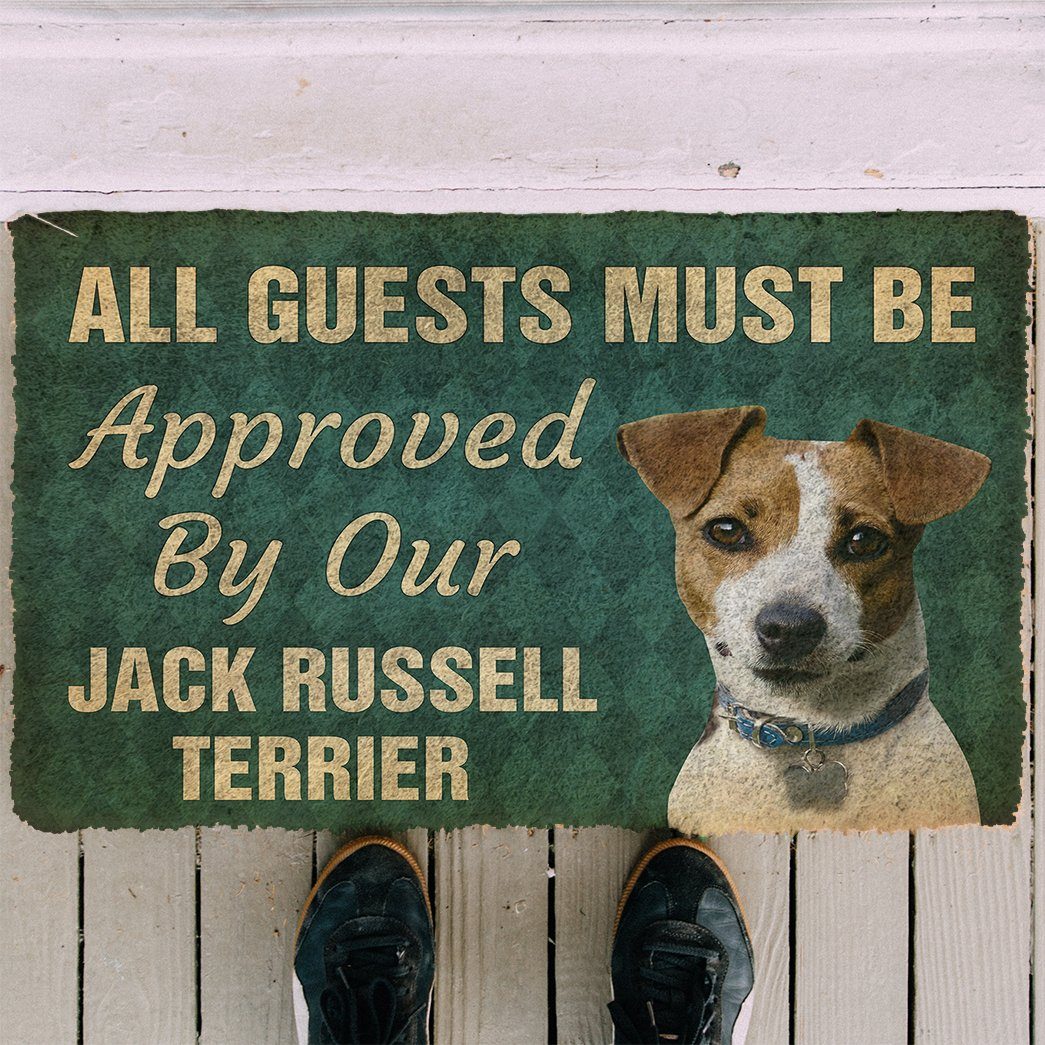 Gearhuman 3D Must Be Approved By Our Jack Russell Terrier Custom Doormat GW270122 Doormat