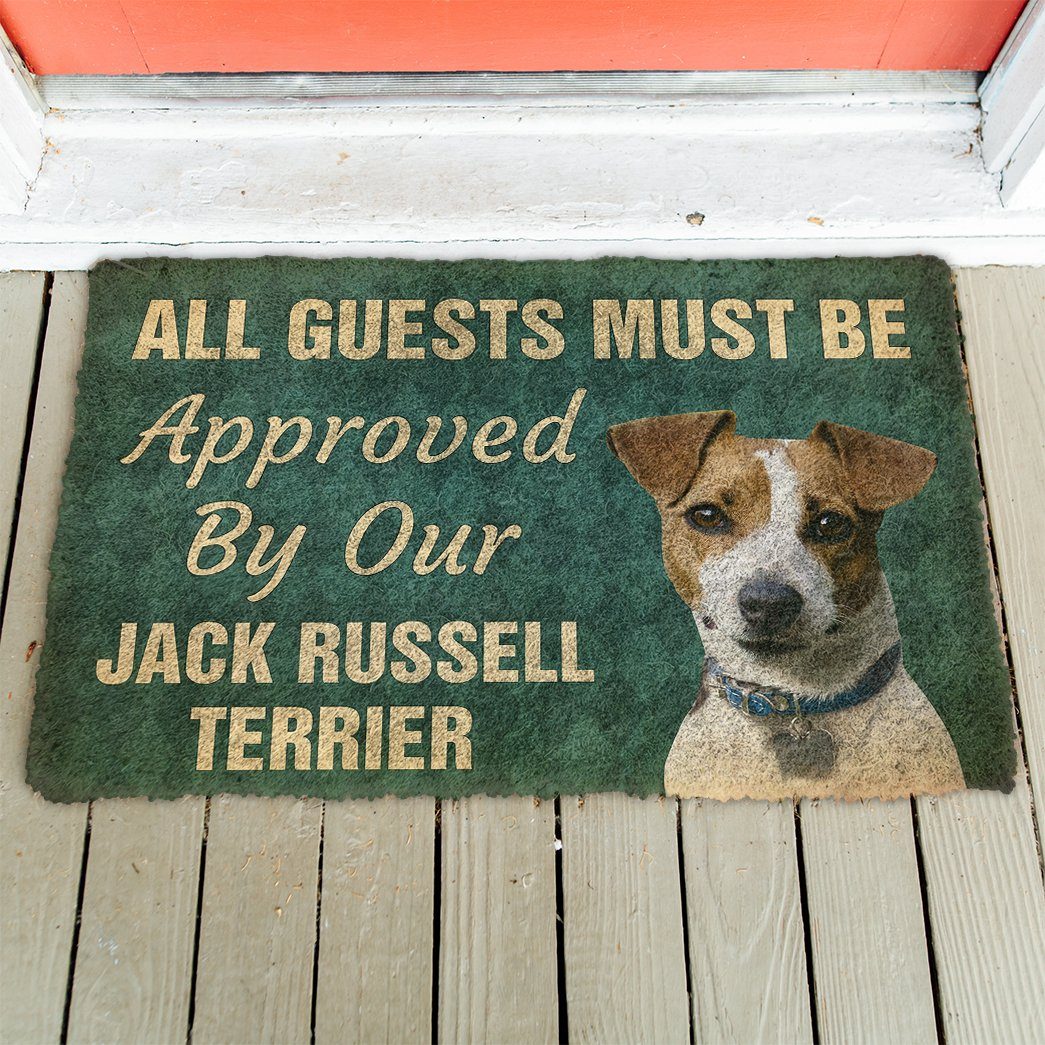 Gearhuman 3D Must Be Approved By Our Jack Russell Terrier Custom Doormat GW270122 Doormat