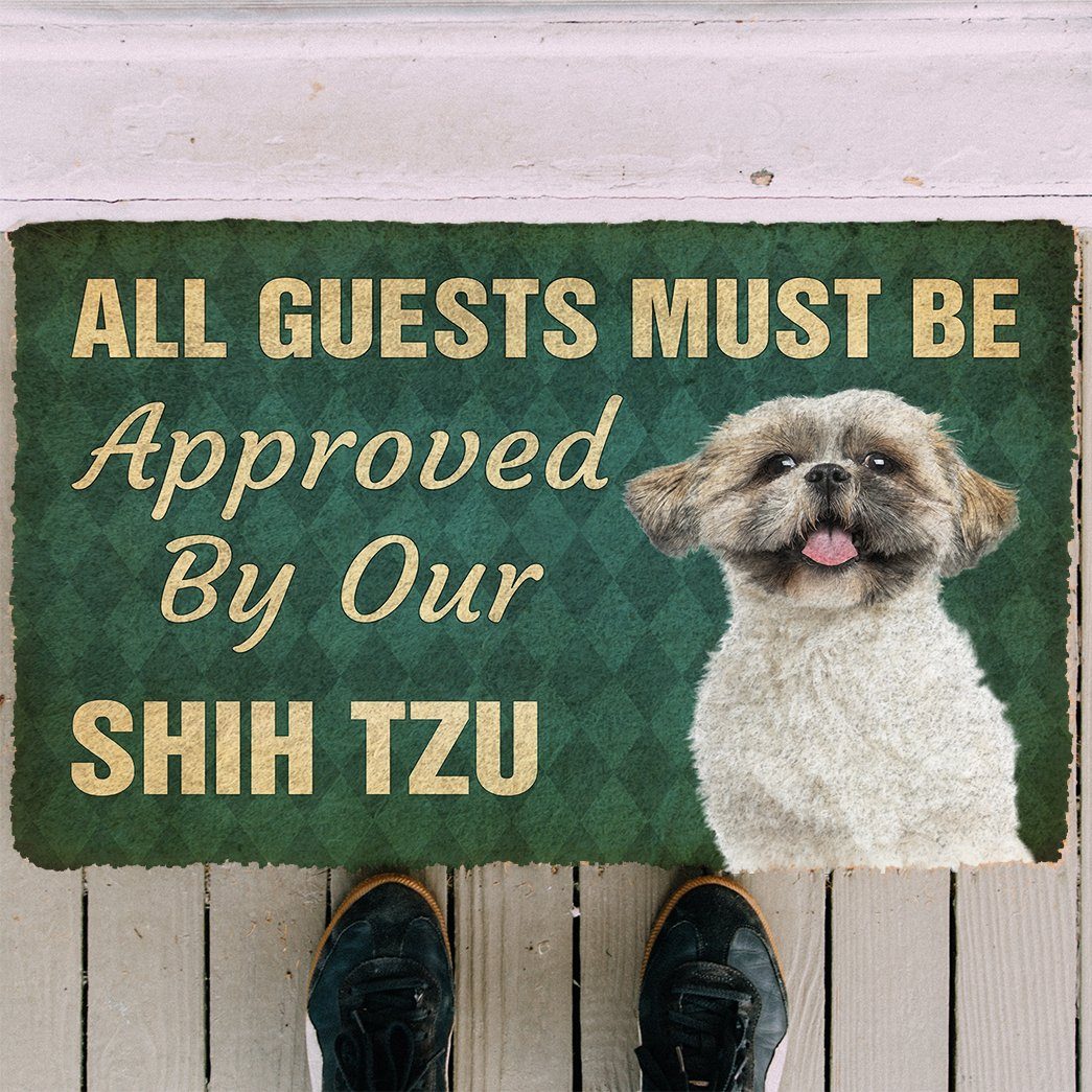 Gearhuman 3D Must Be Approved By Our Shih Tzu Custom Doormat GW270121 Doormat