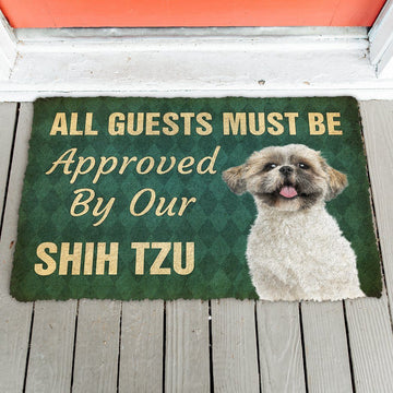 Gearhumans 3D Must Be Approved By Our Shih Tzu Custom Doormat