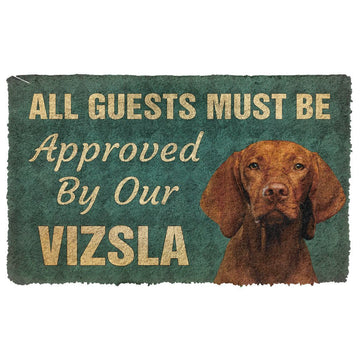 Gearhumans 3D Must Be Approved By Our Vizsla Custom Doormat