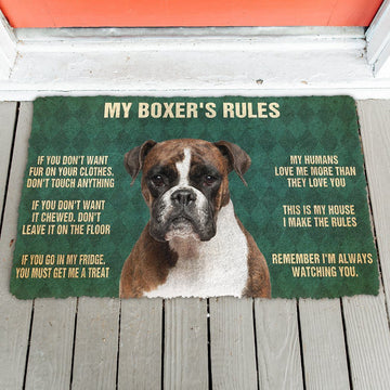 Gearhuman 3D My Boxer's Rules Doormat GK280127 Doormat