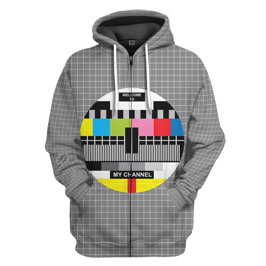 Gearhuman 3D My Channel Tshirt Hoodie Apparel GQ17094 3D Apparel Zip Hoodie S 